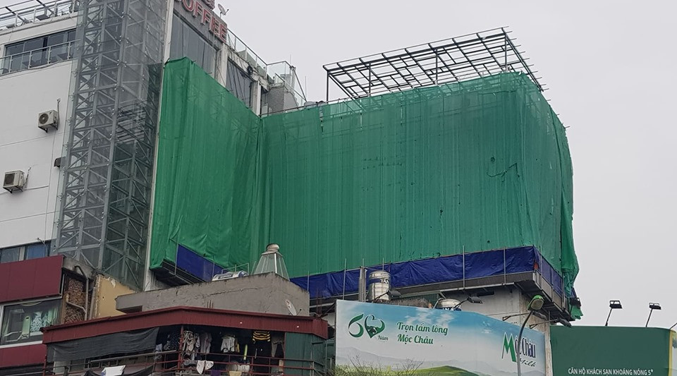 Trung tâm thương mại giữa Hà Nội làm 'chuồng cọp' khủng không phép ảnh 4