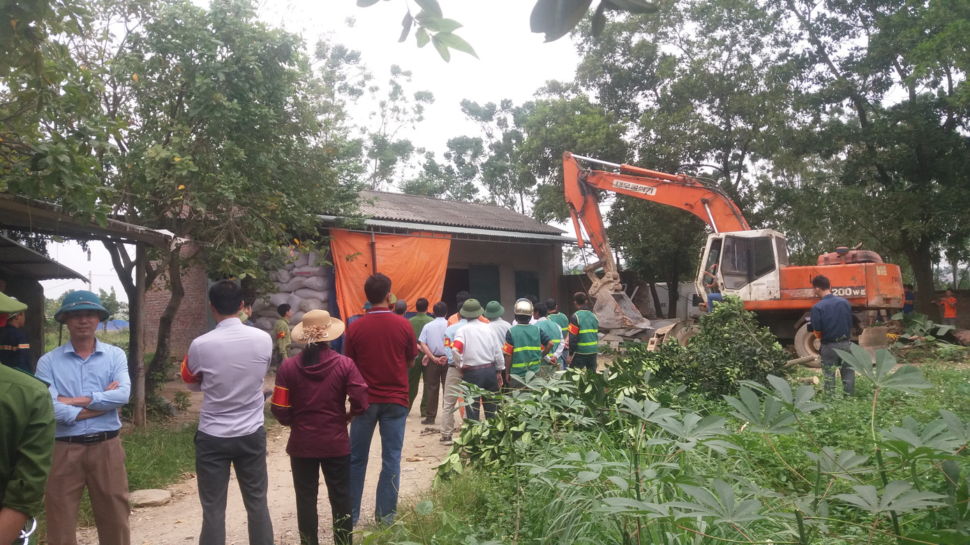 Hơn 150 người 'cưỡng chế' thành công 12.000 con gà ảnh 1