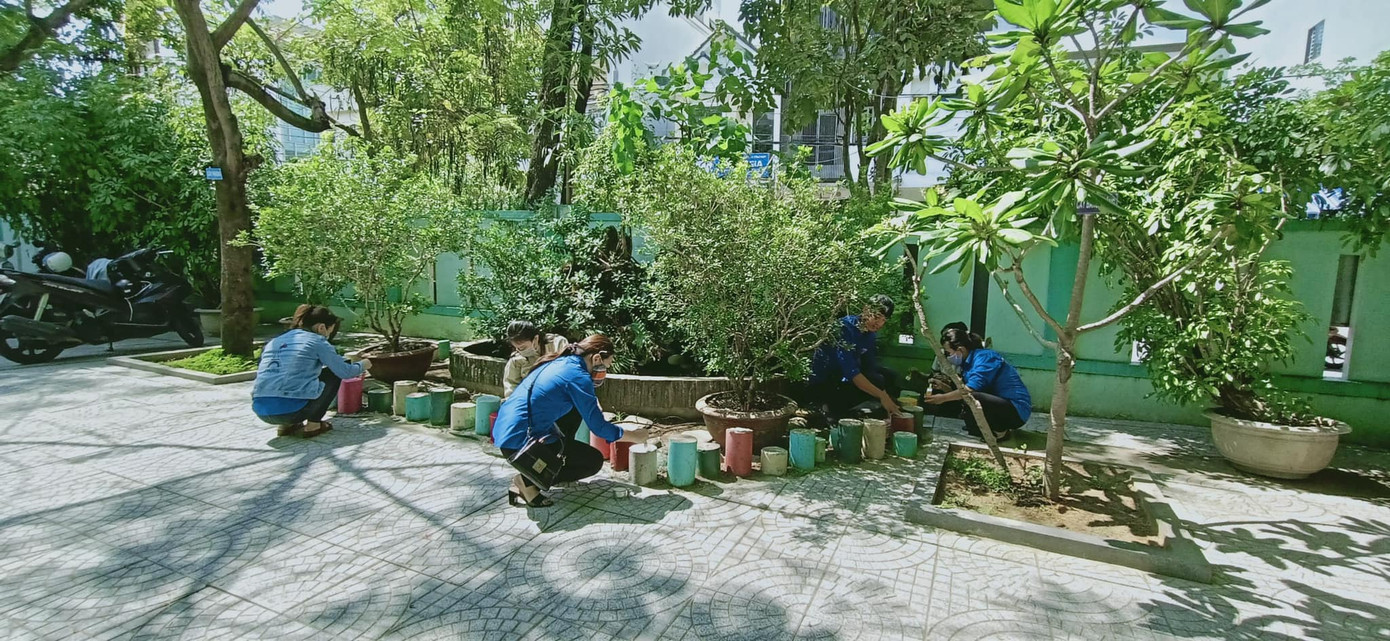 Hà Nội, Đà Nẵng: Vệ sinh, khử khuẩn trường học sẵn sàng đón học sinh trở lại trường ảnh 23