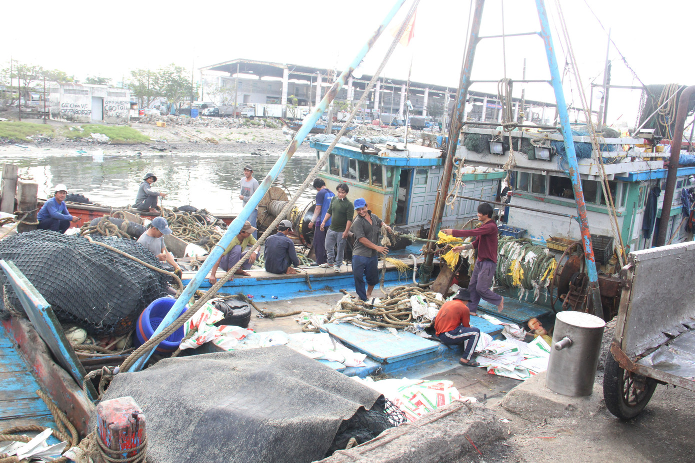 Nụ cười sau chuyến biển cuối năm của ngư dân miền Trung ảnh 12