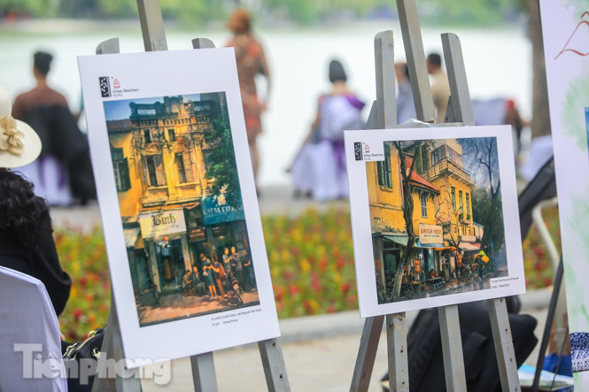 Ngắm nhìn 'Hà Nội xưa' bên hồ Hoàn Kiếm ảnh 6