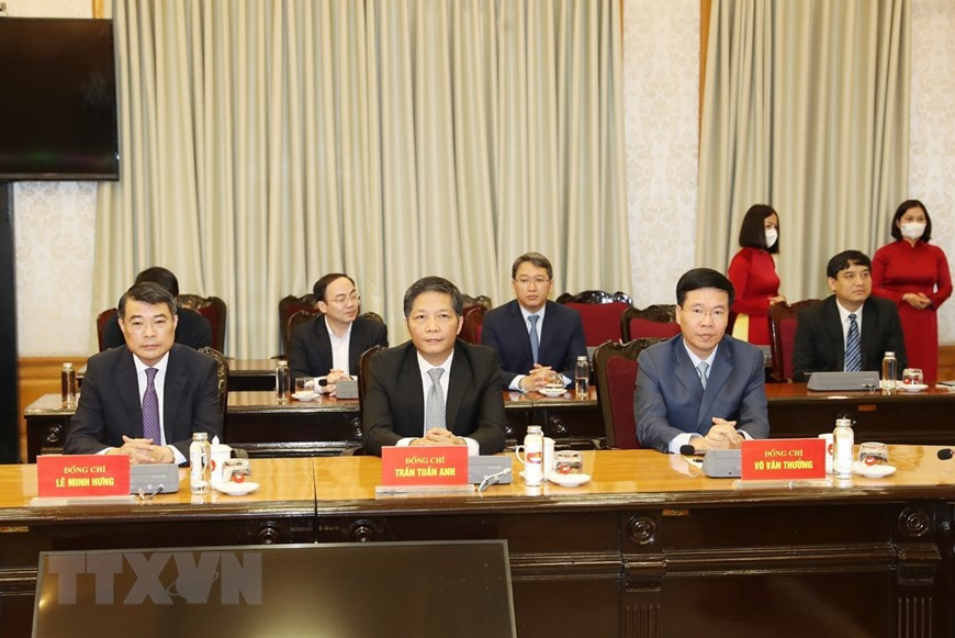 Ông Võ Văn Thưởng giữ chức Thường trực Ban Bí thư, ông Trần Tuấn Anh làm Trưởng Ban Kinh tế ảnh 1