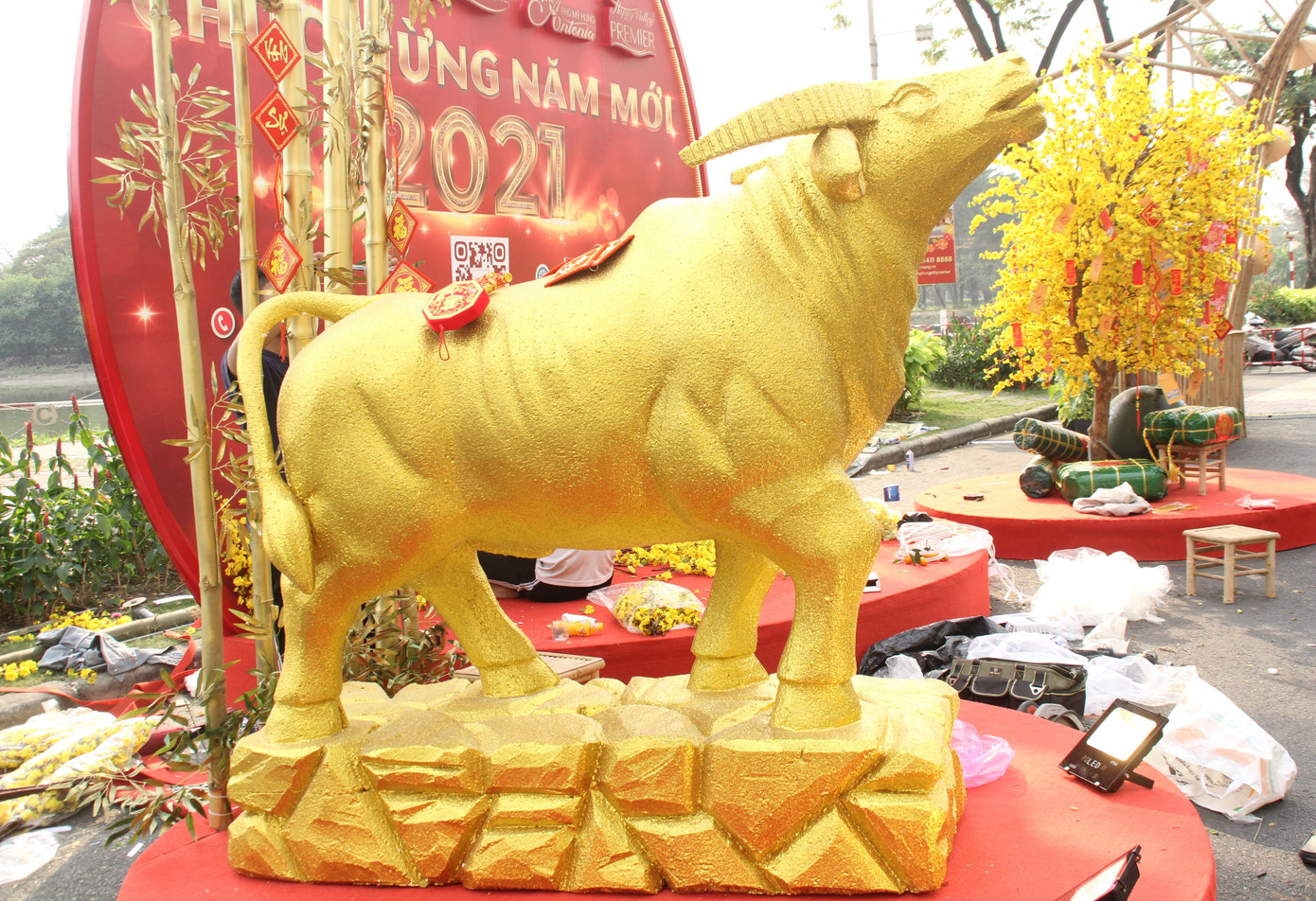 Hội hoa xuân Phú Mỹ Hưng mang cảnh trí các nước lân cận để chia sẻ với du khách không về nước dịp Tết ảnh 17