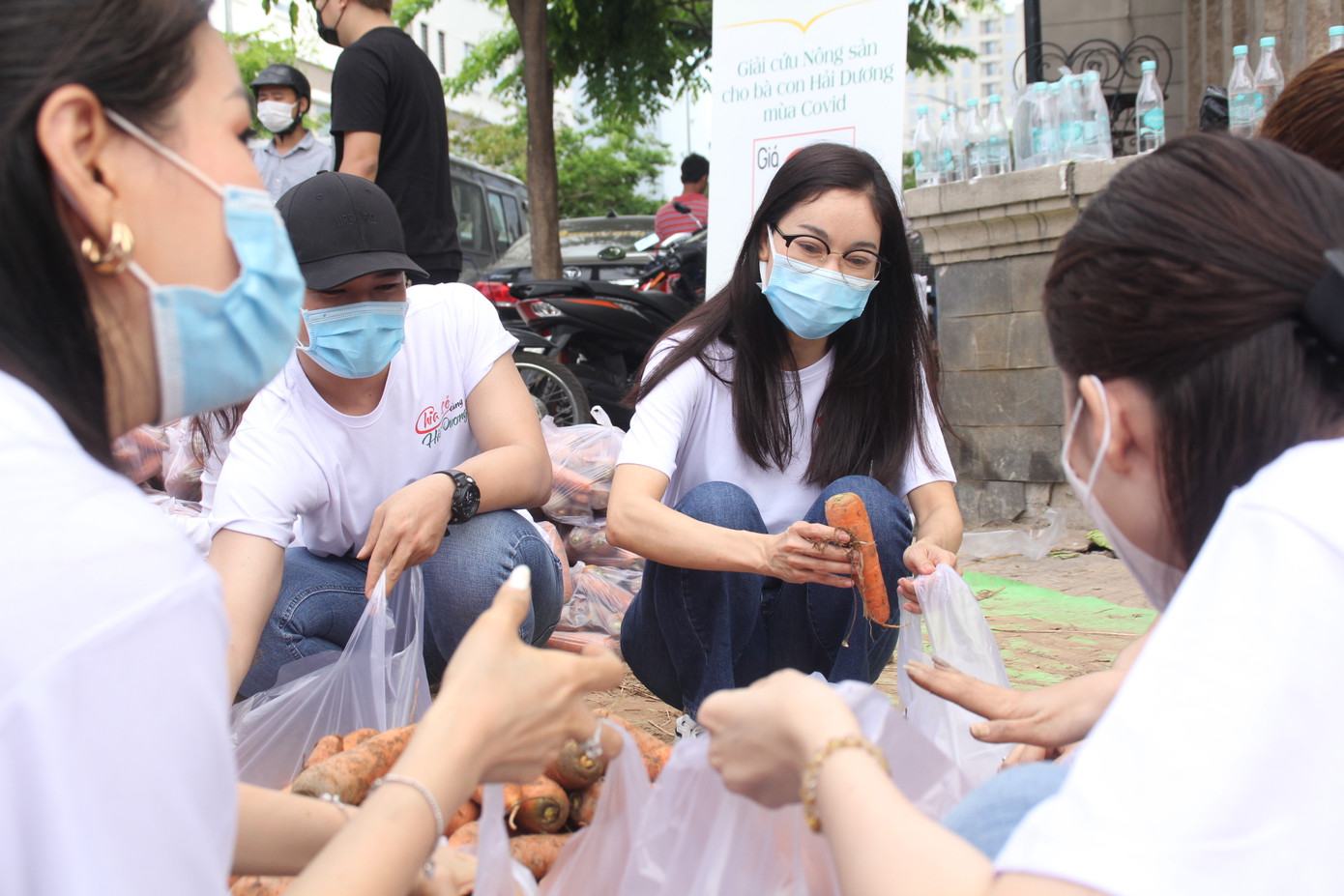 Các người đẹp hoa hậu cùng chung tay giải cứu nông sản Hải Dương ảnh 15