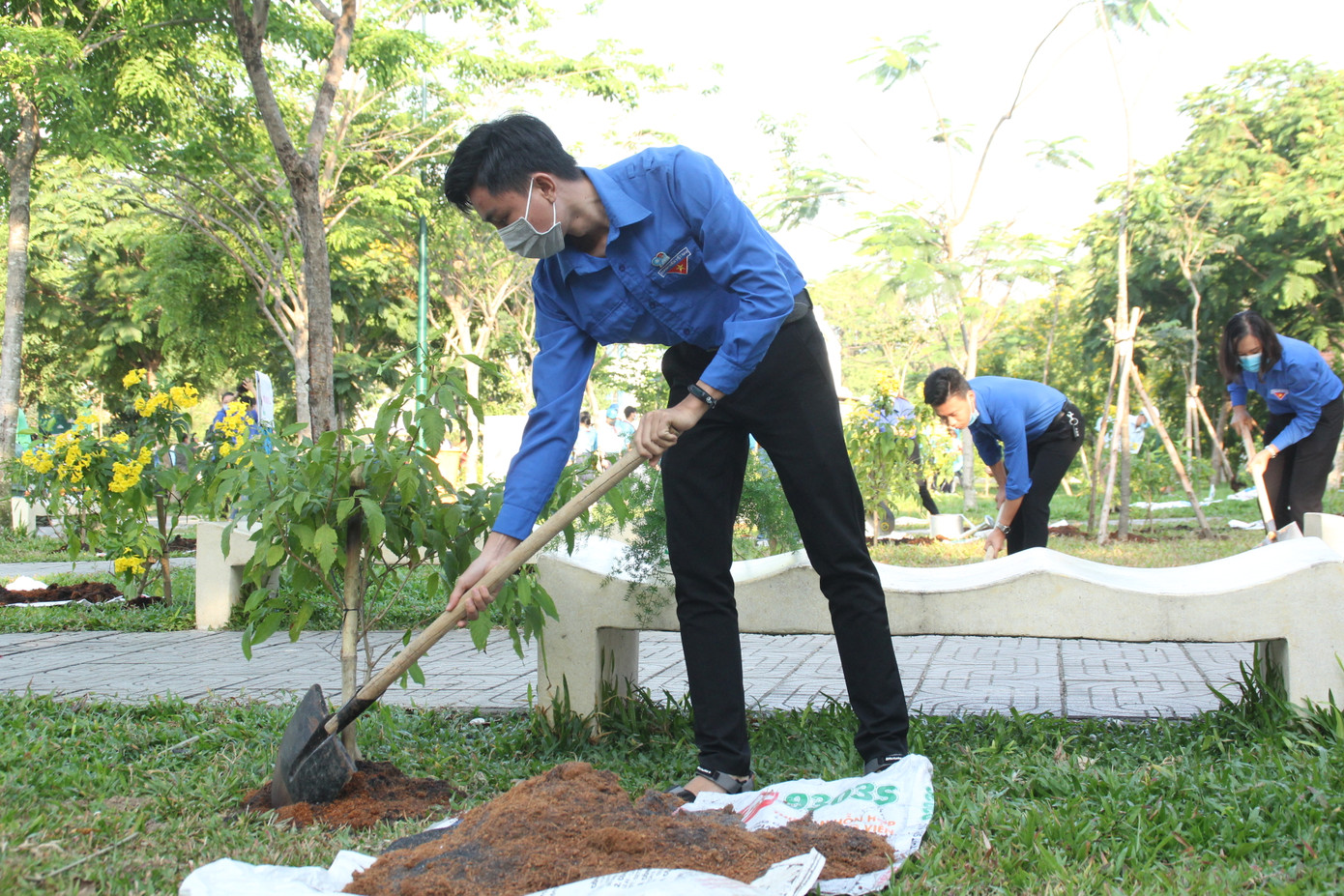 Bạn trẻ thành phố Thủ Đức ra quân trồng hàng ngàn cây xanh ảnh 3
