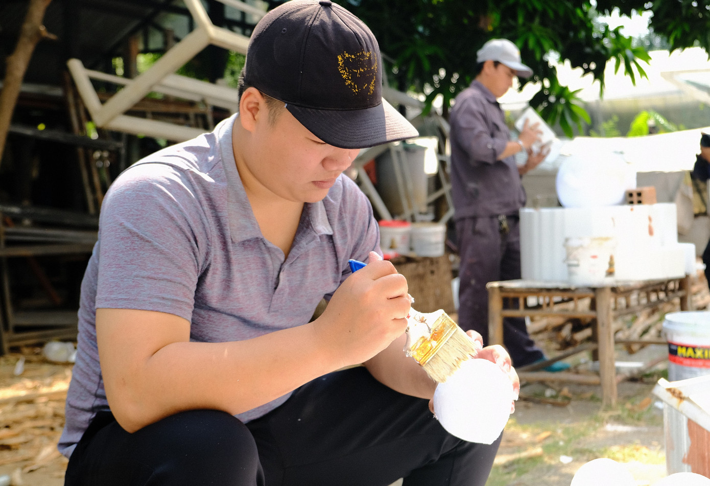 Tận thấy công đoạn chế tác linh vật phục vụ đường hoa Nguyễn Huệ Tết Tân Sửu 2021 ảnh 22