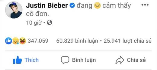 Justin Bieber "đang cảm thấy cô đơn" chính là “miếng thính” về ca khúc mới "Lonely" ảnh 1