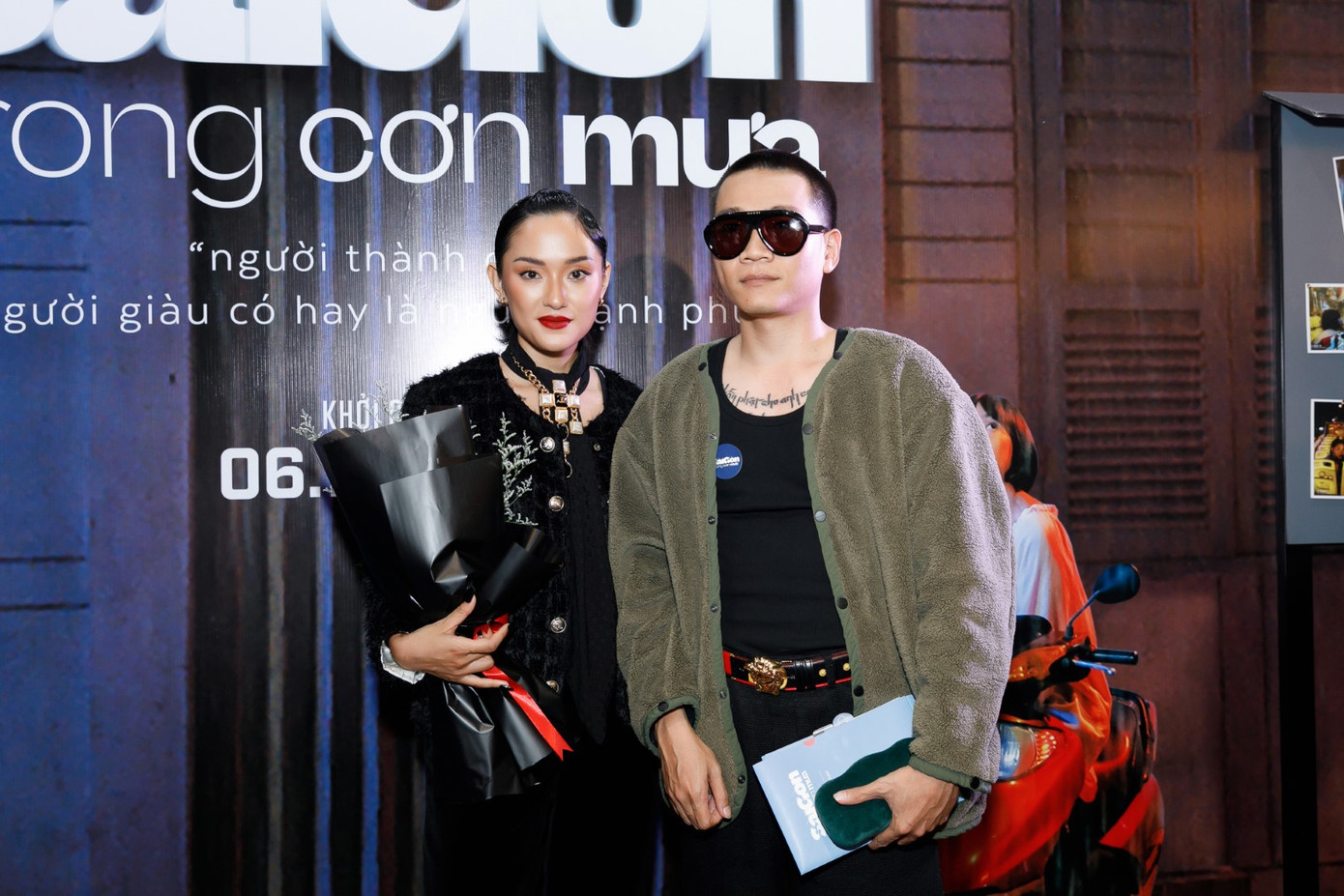 Thảm đỏ “Sài Gòn trong cơn mưa”: Bảo Anh, Diệu Nhi thân thiết, Wowy diện kính đen cực ngầu ảnh 6