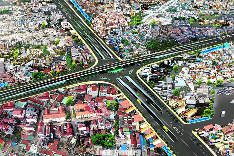 Cận cảnh nút giao thông 3 tầng giải tỏa kẹt xe cửa ngõ Sài Gòn sắp hoàn thành ảnh 4