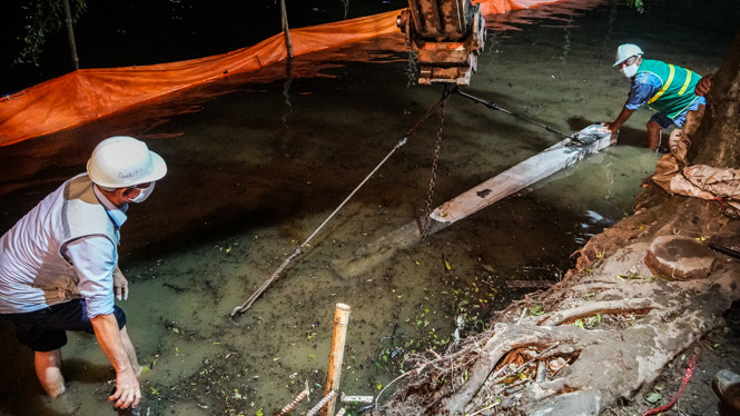 Dùng 'bê tông trường tồn', bờ hồ Hoàn Kiếm vẫn cong mềm mại ảnh 15