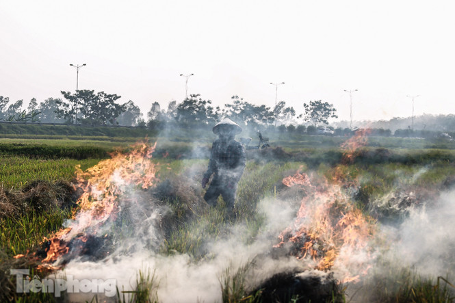 Mù mịt khói 'bủa vây' đường cao tốc Hà Nội - Ninh Bình ảnh 10