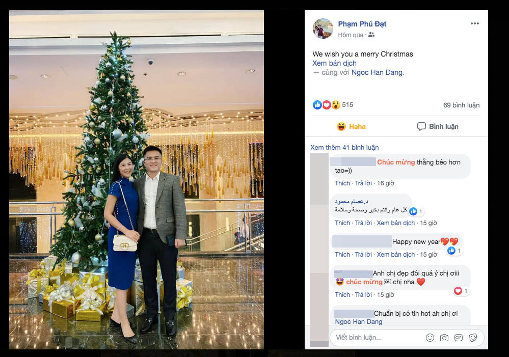 Bạn trai Hoa hậu Ngọc Hân công khai đăng ảnh đi chơi Noel cùng nhau ảnh 1