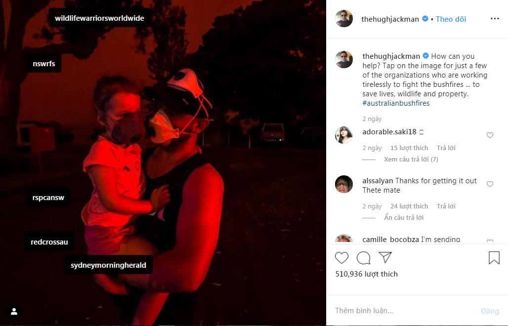 Leonardo Dicaprio và sao quốc tế kêu gọi ủng hộ Úc vì thảm hoạ cháy rừng ảnh 3