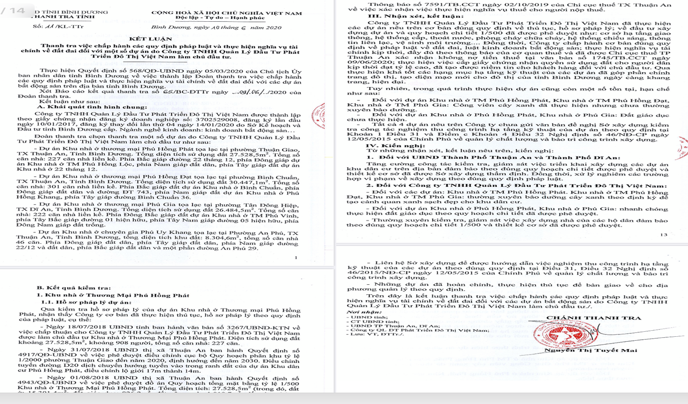 Bình Dương kết luận thanh tra hàng loạt dự án bất động sản, nhà ở ảnh 2