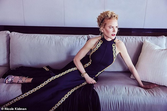 Nicole Kidman hiếm hoi khoe 2 con gái xinh đẹp tại Quả cầu Vàng ảnh 1