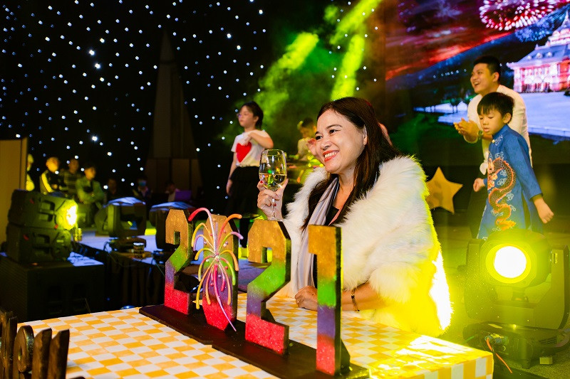 Rực rỡ lễ hội pháo hoa đón năm mới tại Dạ tiệc Vinpearl ba miền ảnh 7