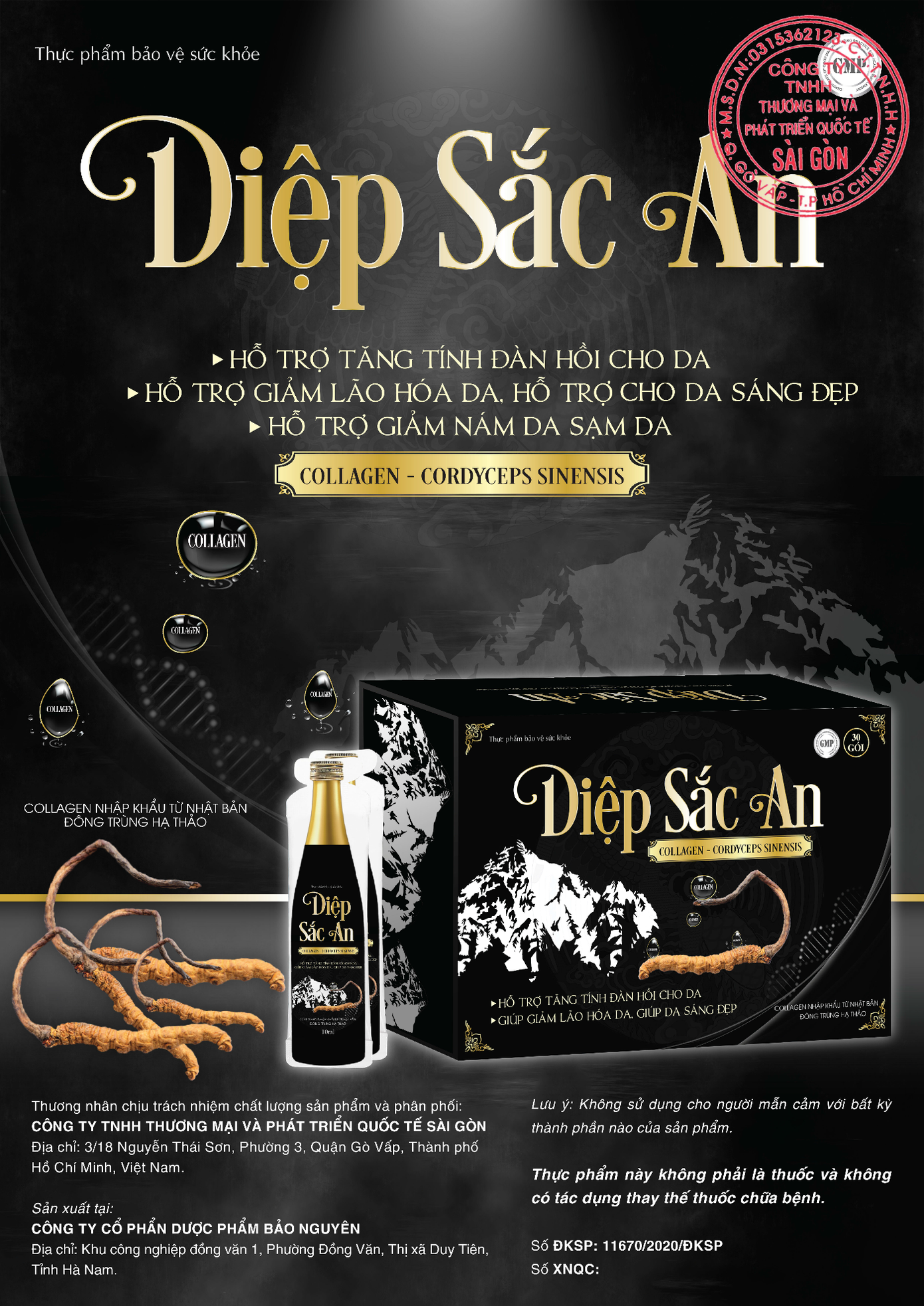 TPBVSK nước uống trẻ hóa da Diệp Sắc An – Lựa chọn uy tín của phái nữ ảnh 2