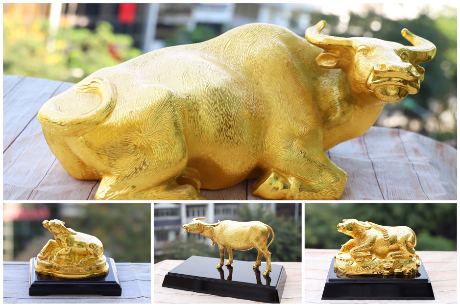 Cận cảnh bộ sưu tập Trâu mạ vàng đón tết Tân Sửu 2021 ảnh 1