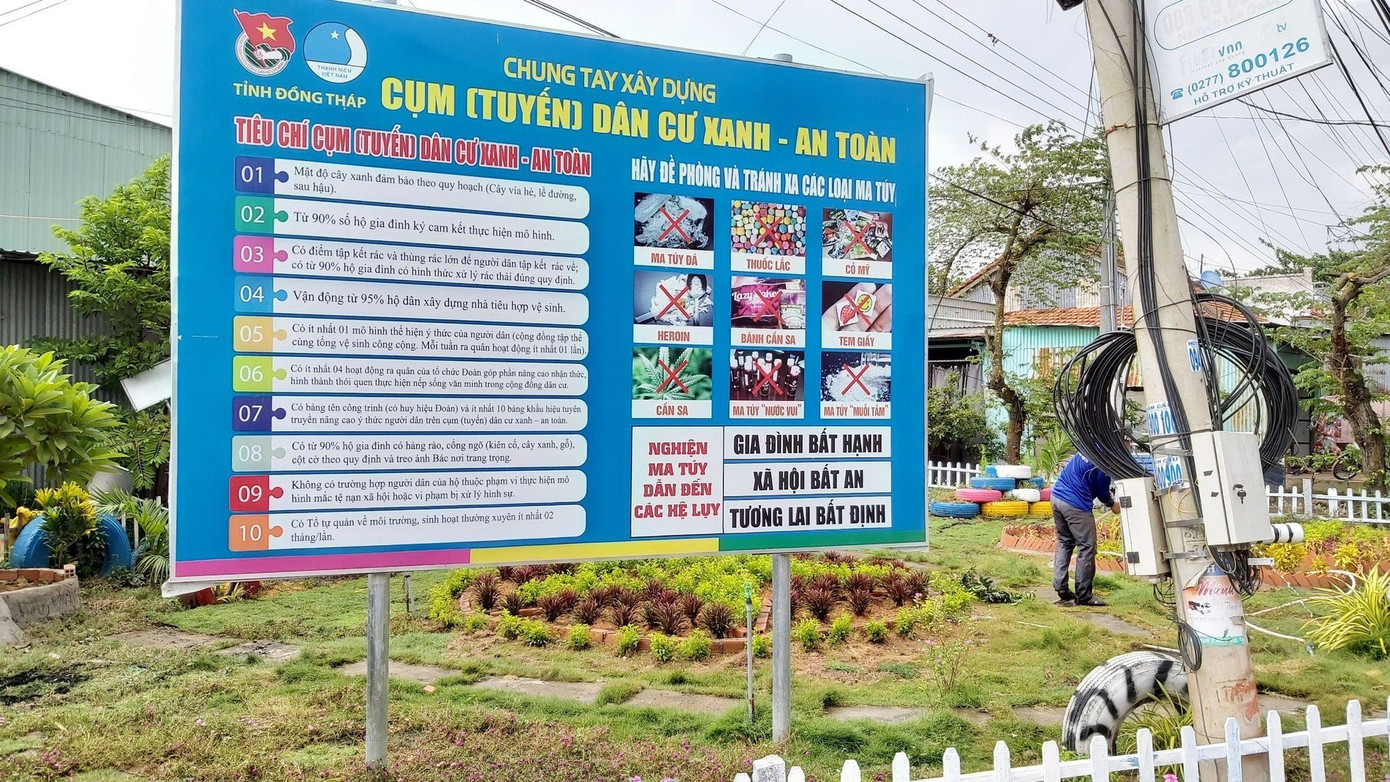 Mô hình Tuyến đường kiểu mẫu của đội tuyên truyền viên bảo vệ môi trường ảnh 1