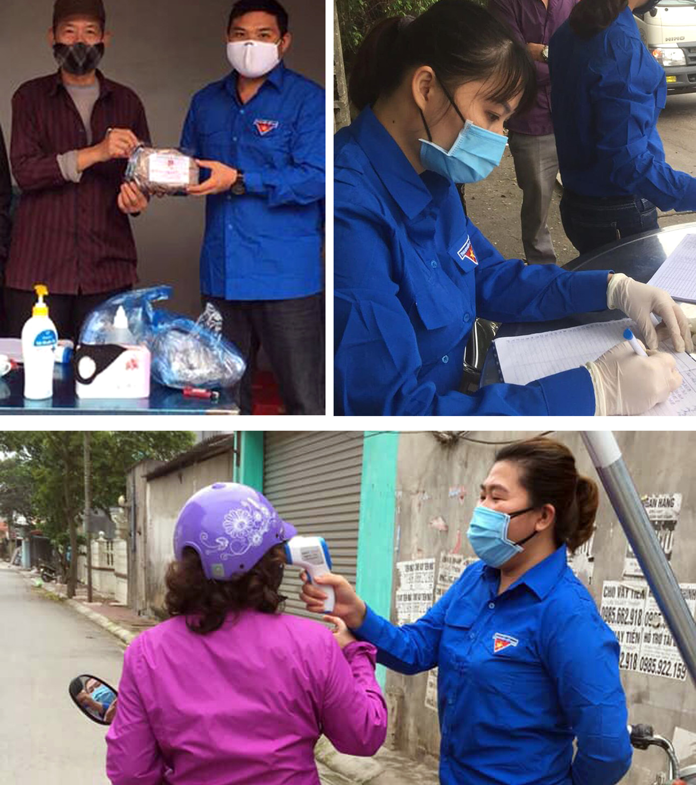 Vợ chồng tình nguyện cắm chốt chống dịch; thiếu nhi tặng lợn đầy tiền, bán hàng ủng hộ ảnh 1