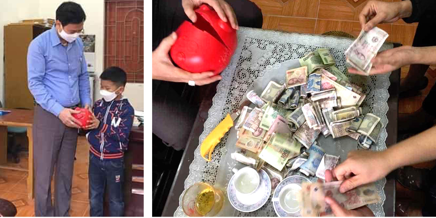 Vợ chồng tình nguyện cắm chốt chống dịch; thiếu nhi tặng lợn đầy tiền, bán hàng ủng hộ ảnh 2