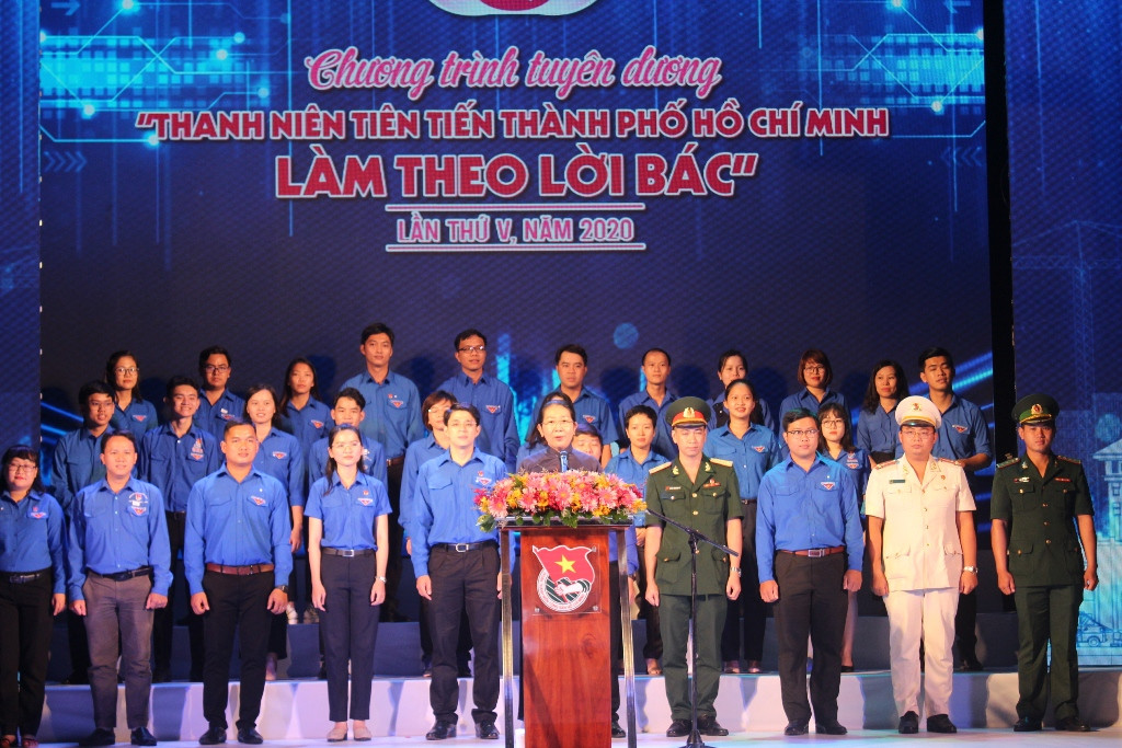 Thành Đoàn TP. HCM tuyên dương “Thanh niên tiên tiên làm theo lời Bác” lần V, năm 2020 ảnh 2