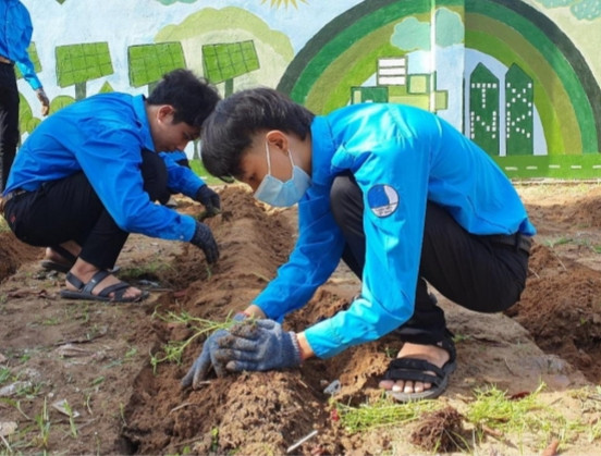 Các bạn trẻ cùng hưởng ứng chiến dịch “Thành phố xanh” ảnh 4