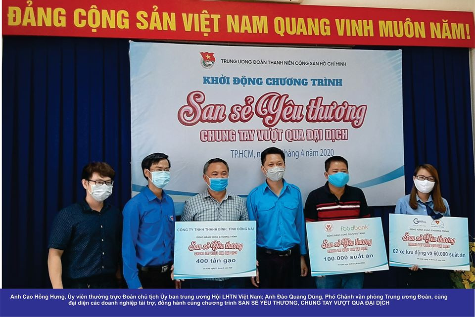 Tiếp nhận ủng hộ cho chương trình “San sẻ yêu thương, chung tay vượt qua đại dịch” ảnh 1