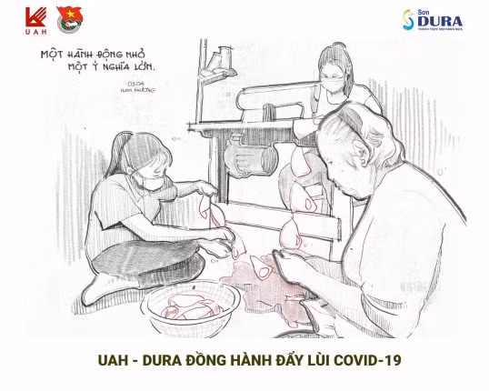 Sinh viên Đại học Kiến trúc TP.Hồ Chí Minh chung tay đẩy lùi dịch COVID-19 ảnh 2