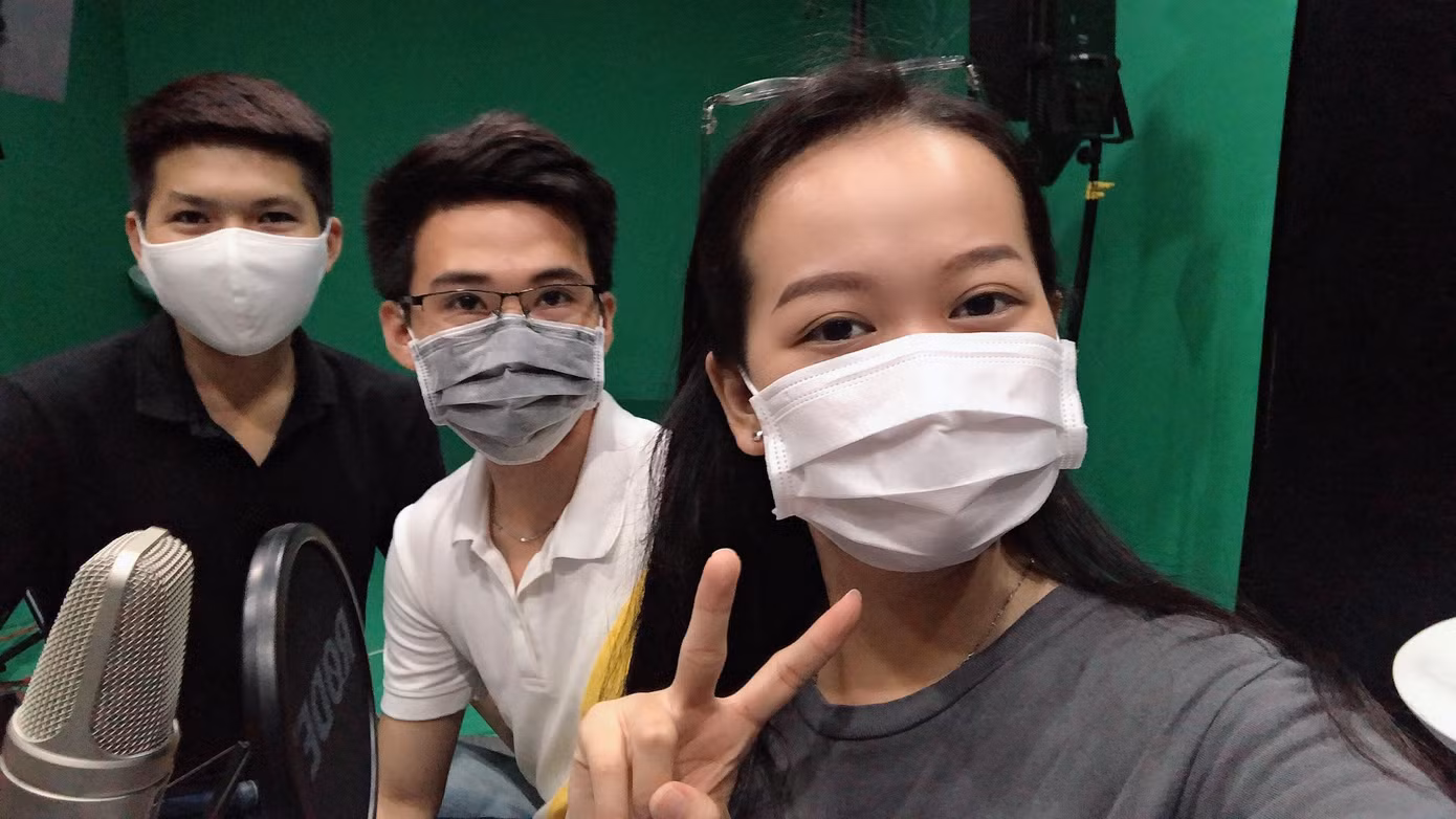 Đài phát thanh ở khu cách ly KTX của sinh viên ĐHQG TP. HCM ảnh 1