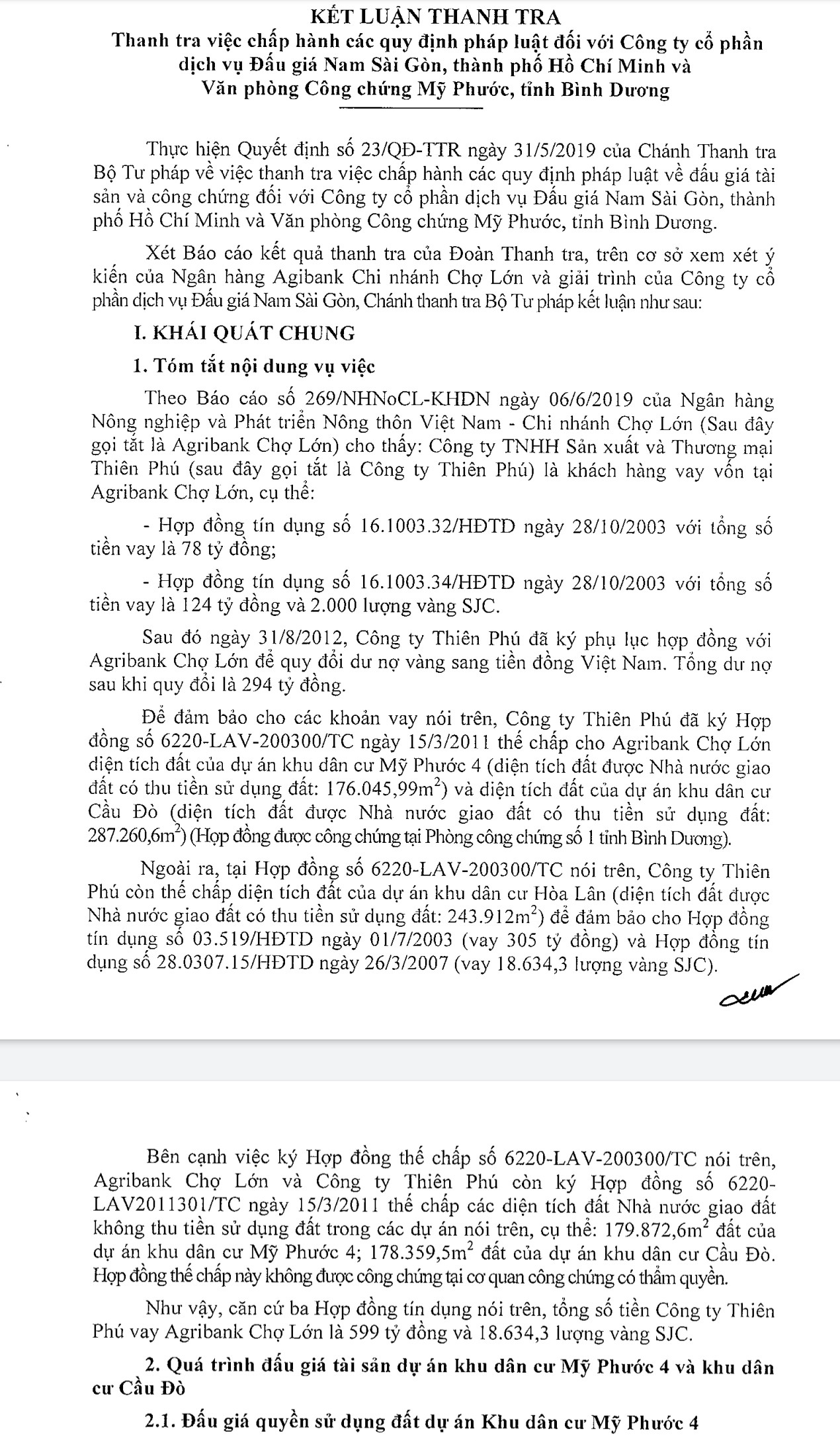 Thanh tra Bộ Tư pháp công bố loạt vi phạm đấu giá đất ở Bình Dương ảnh 1
