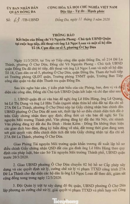 Vụ chết vẫn xác nhận đất đai ở Hà Nội: Thu hồi và phong toả ‘sổ đỏ’ cấp sai ảnh 1