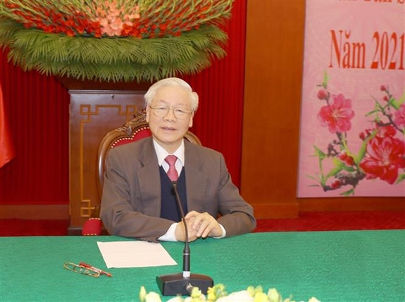 Tổng Bí thư, Chủ tịch nước Nguyễn Phú Trọng chúc Tết lãnh đạo, nguyên lãnh đạo Đảng, Nhà nước ảnh 3 Tổng Bí thư, Chủ tịch nước Nguyễn Phú Trọng chúc Tết lãnh đạo, nguyên lãnh đạo Đảng, Nhà nước ảnh 3