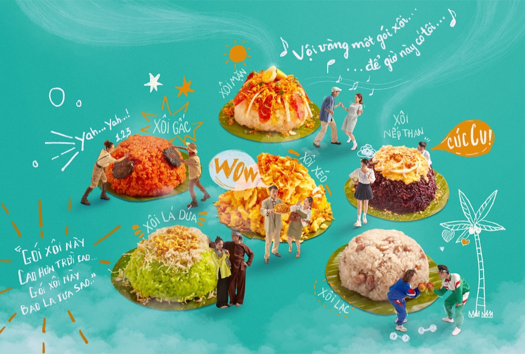 Đạt G và Du Uyên thực hiện bộ ảnh lạ mắt quảng bá các món xôi Việt Nam ảnh 7