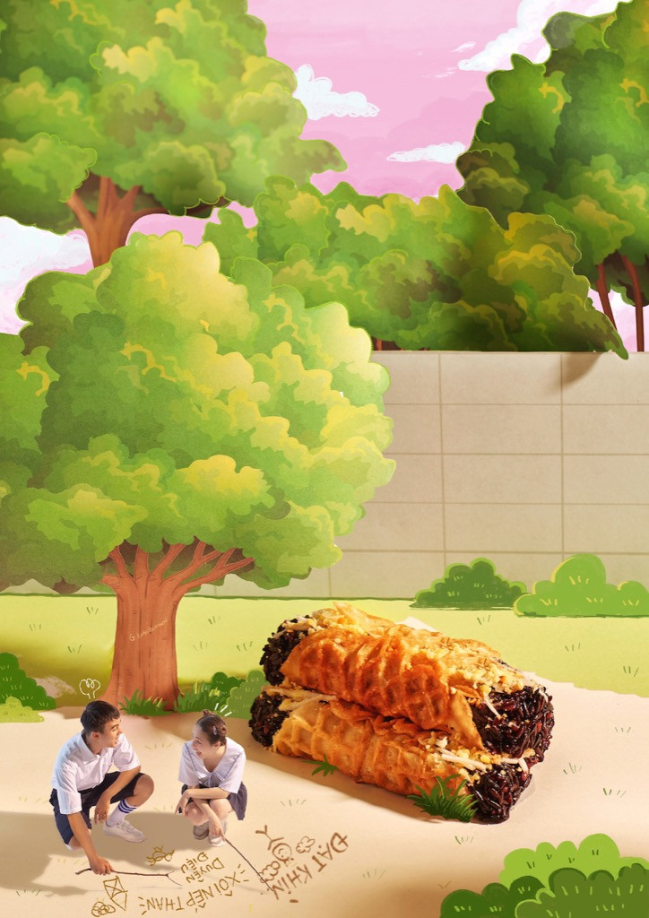 Đạt G và Du Uyên thực hiện bộ ảnh lạ mắt quảng bá các món xôi Việt Nam ảnh 2