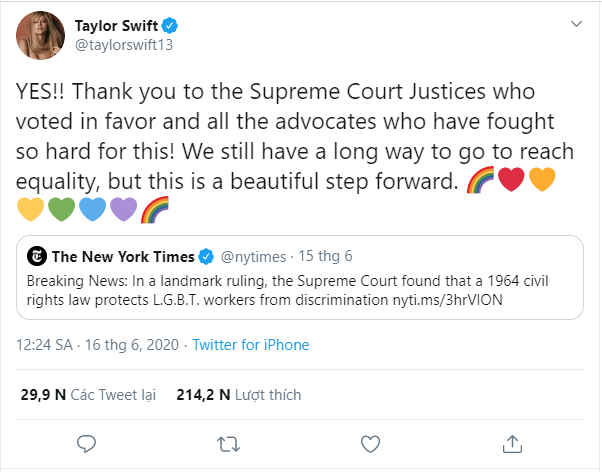 Loạt sao US&UK lan tỏa tình yêu đến cộng đồng LGBT+ trong “Tháng Tự Hào“ ảnh 2