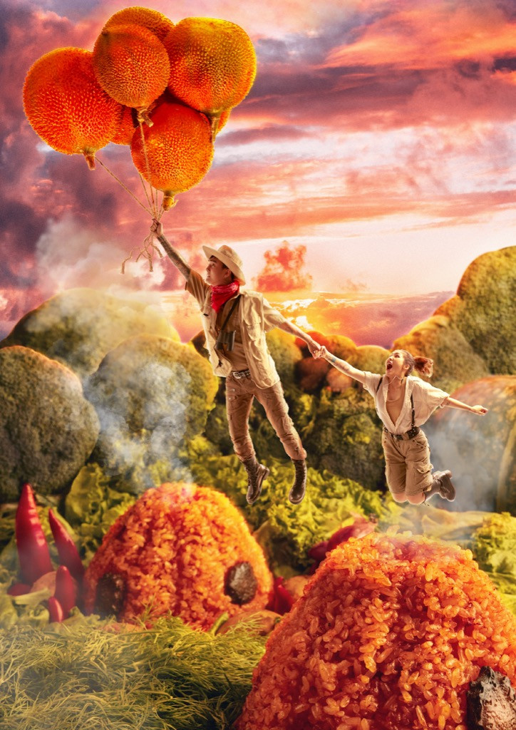 Đạt G và Du Uyên thực hiện bộ ảnh lạ mắt quảng bá các món xôi Việt Nam ảnh 1