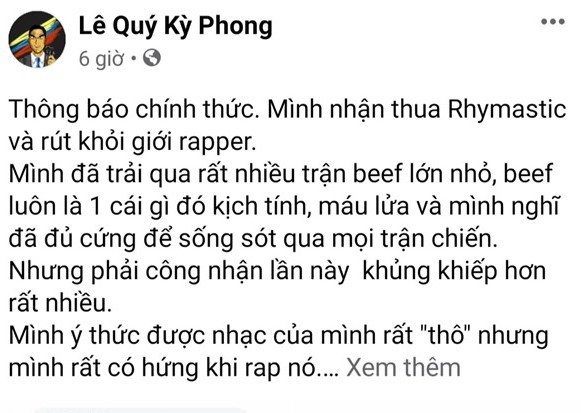 Kết thúc màn “rap dizz”, Rhymastic soạn hẳn bộ quy tắc ứng xử dành cho rapper Việt ảnh 1
