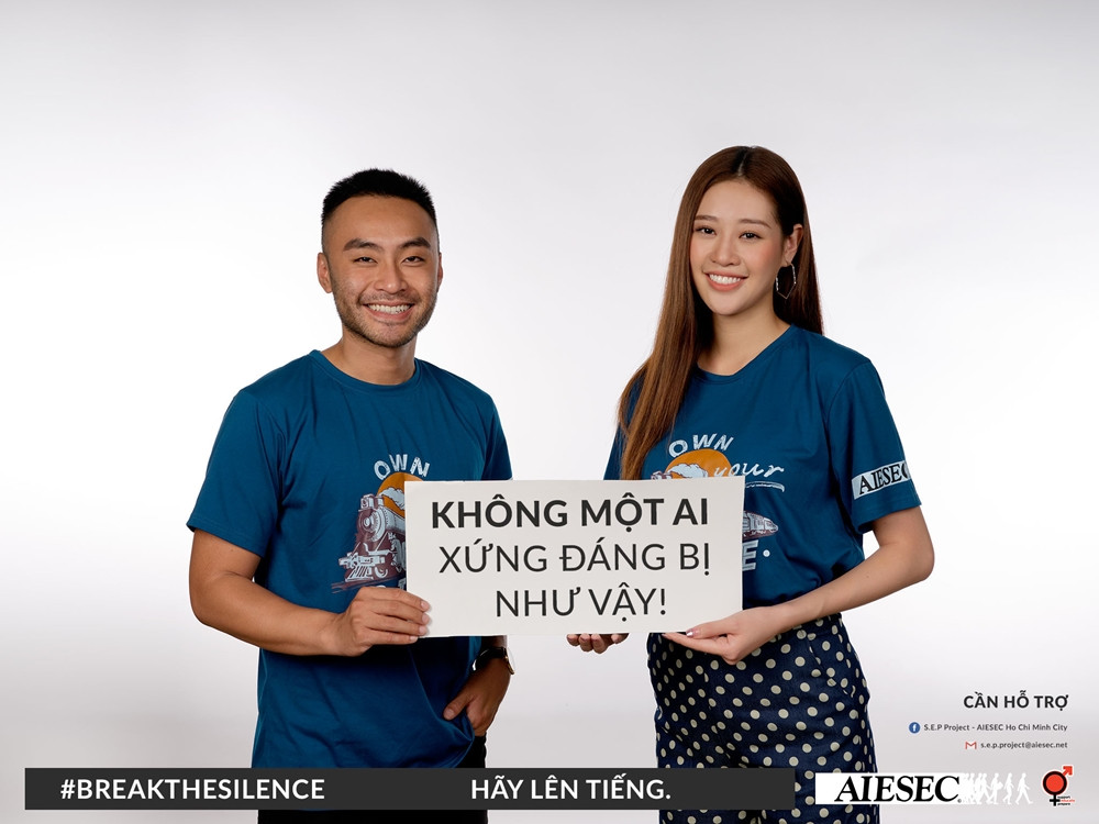 Dự án là dịp để các bạn trẻ chia sẻ những câu chuyện về Quấy rối tình dục mà bản thân và những người xung quanh đã và đang gặp phải Khánh Vân, Dustin Phúc Nguyễn kêu gọi “Hãy cất tiếng nói” vì nạn nhân quấy rối tình dục ảnh 5