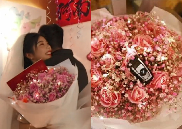 Cô gái 24 tuổi cầu hôn bạn trai với sổ đỏ và chìa khóa BMW ảnh 2