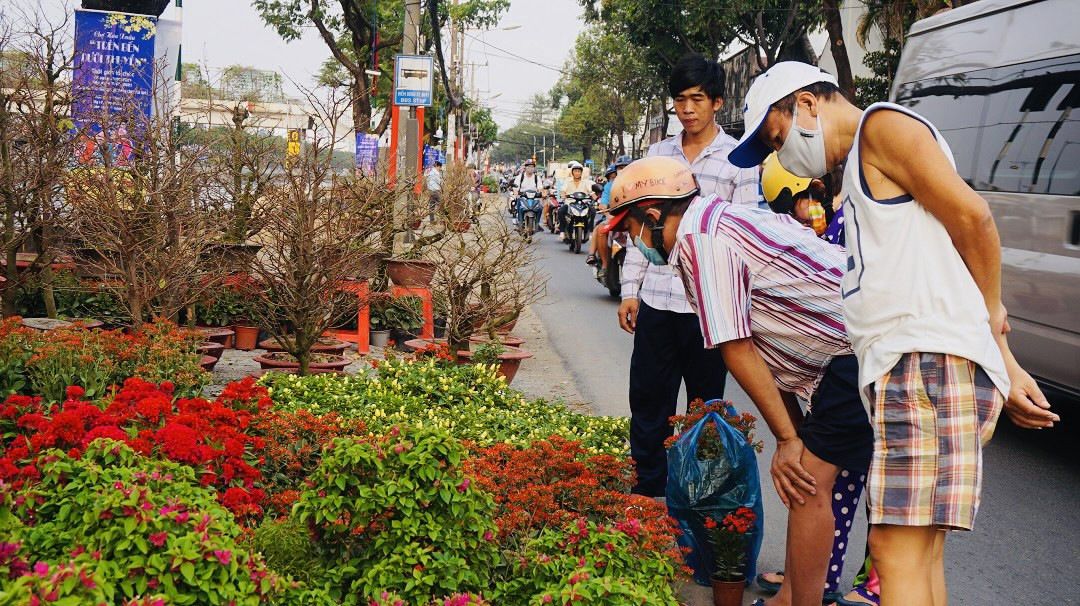 Sôi động cảnh hoa Tết miền Tây theo ghe lên thành phố ảnh 12