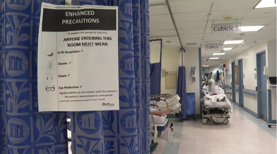 ‘Chiến trường’ trong bệnh viện ở tâm dịch New York ảnh 1