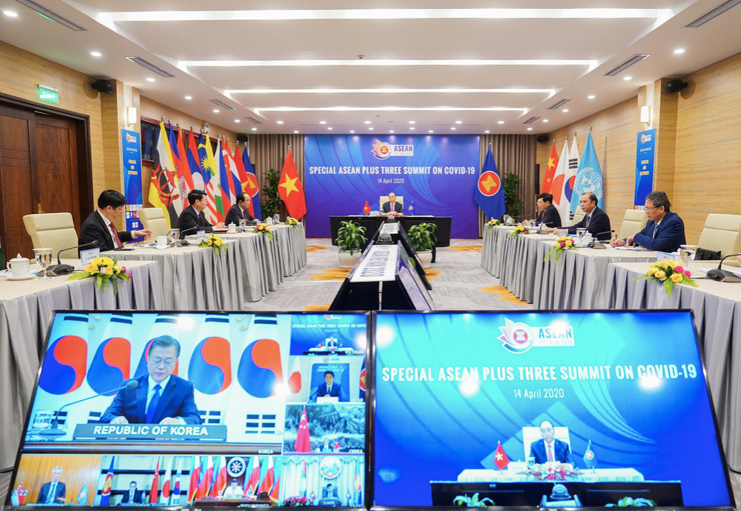 ASEAN và 3 đối tác Đông Á bàn biện pháp sớm đẩy lùi COVID-19 ảnh 1