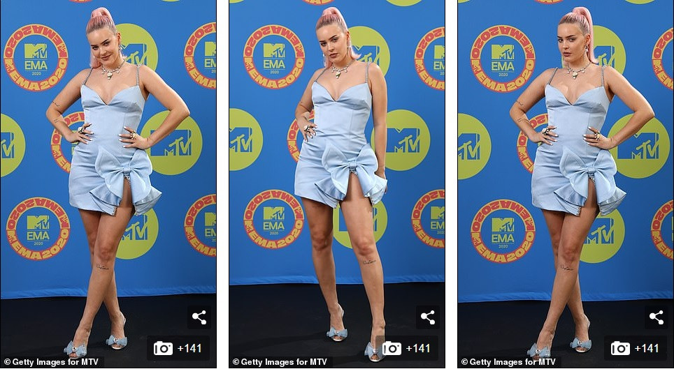 Dàn mỹ nhân khoe vòng 1 ‘khủng’ tại EMAs 2020, sao nam mặc váy ngắn gây 'sốc' ảnh 5