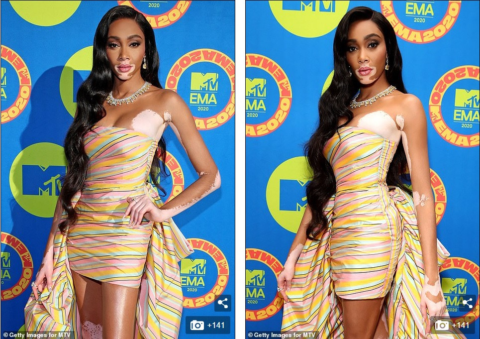 Dàn mỹ nhân khoe vòng 1 ‘khủng’ tại EMAs 2020, sao nam mặc váy ngắn gây 'sốc' ảnh 6