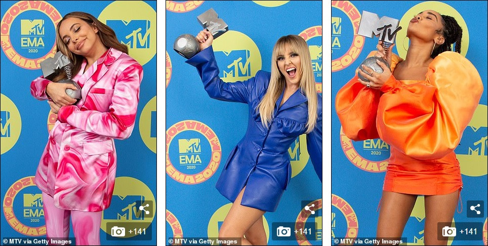 Dàn mỹ nhân khoe vòng 1 ‘khủng’ tại EMAs 2020, sao nam mặc váy ngắn gây 'sốc' ảnh 14