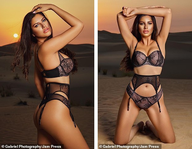 Mẫu nữ Playboy suýt bị bắt vì chụp ảnh nội y giữa sa mạc ở Dubai ảnh 1