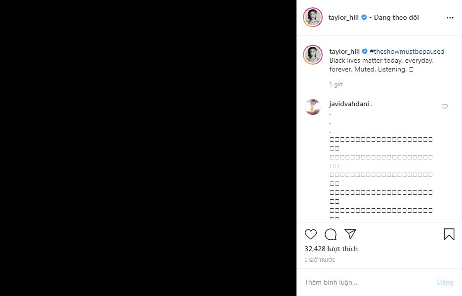 Sao quốc tế ‘nhuộm đen’ mạng xã hội, chuyện gì đang xảy ra? ảnh 3