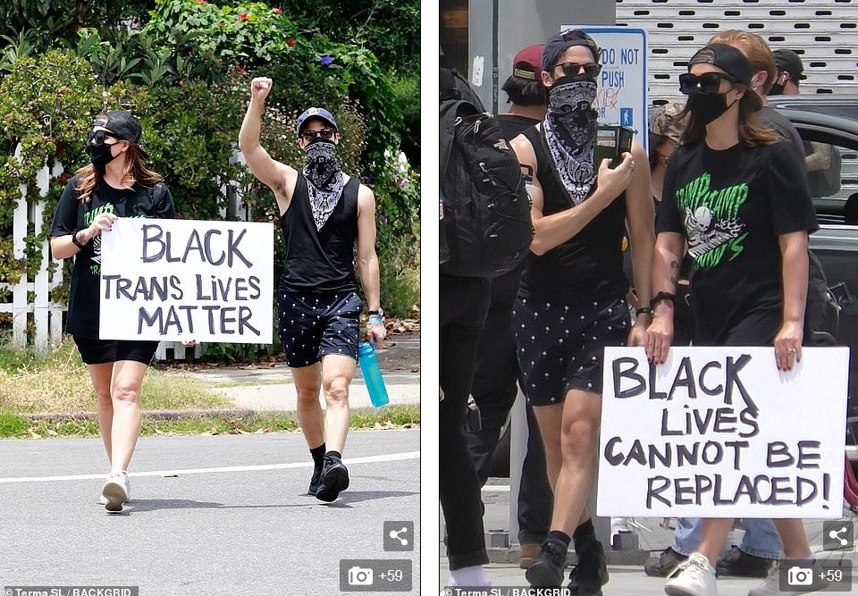 Loạt sao Hollywood liên tục xuống đường biểu tình ủng hộ người da đen ảnh 9