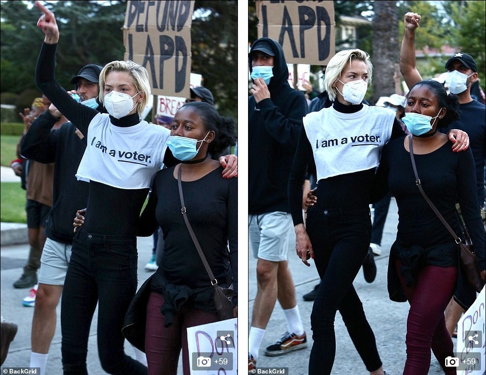 Loạt sao Hollywood liên tục xuống đường biểu tình ủng hộ người da đen ảnh 8